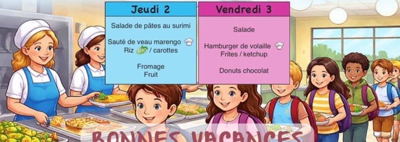 🍽️ Au menu du restaurant municipal !
