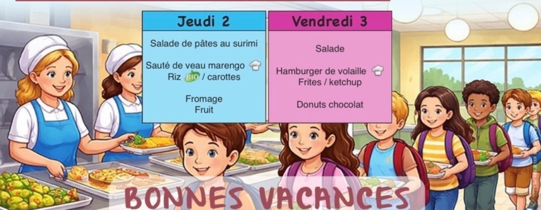🍽️ Au menu du restaurant municipal !